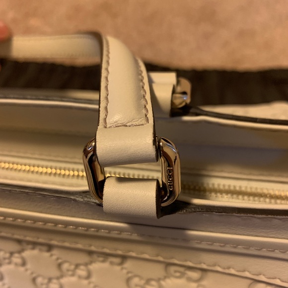Authentic Gucci Guccissima Mayfair Off White Tote - Picture 3 of 9